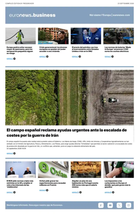 Cover of Euronews Business (Spanish) Compiled Edition