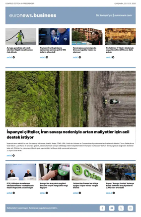 Cover of Euronews Business (Turkish) Compiled Editions