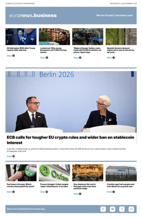 Cover of Euronews Business