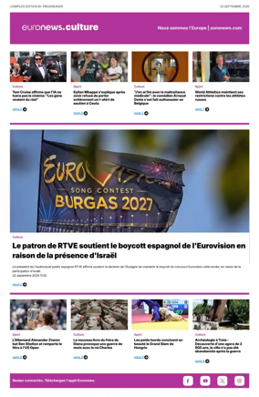 Cover of Euronews Culture (French)