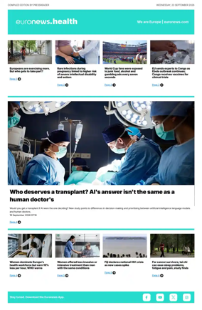 Cover of Euronews Health (English) Compiled Edition