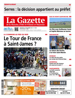 Cover of La Gazette de la Manche