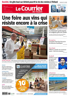 Cover of Le Courrier de l’Ouest (Cholet)