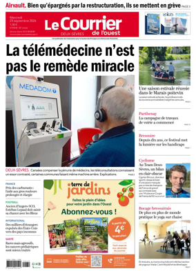 Cover of Le Courrier de l’Ouest (Deux-Sevres)
