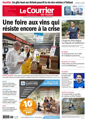 Cover of Le Courrier de l’Ouest (Nord Anjou)