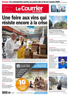 Cover of Le Courrier de l’Ouest (Saumur)
