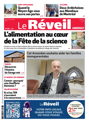 Cover of Le Reveil du Vivarais – edition Annonay