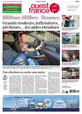 Cover of Ouest France (Auray)