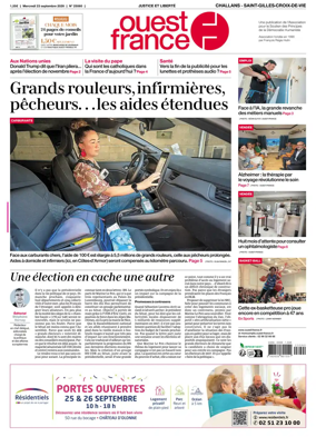 Cover of Ouest France (Challans / Saint-Gilles-Croix-de-Vie)