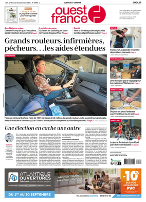 Cover of Ouest France (Cholet)
