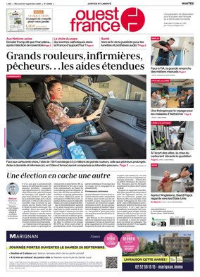 Cover of Ouest France (Nantes)
