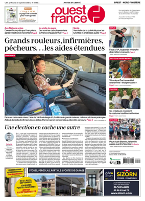 Cover of Ouest France (Nord-Finistere)