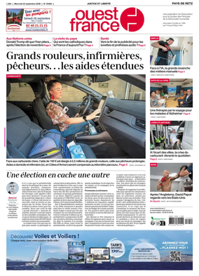 Cover of Ouest France (Pornic / Pays de Retz)