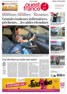 Cover of Ouest France (Redon / Pays de Vilaine)