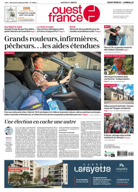 Cover of Ouest-France (Saint-Brieuc Lamballe)