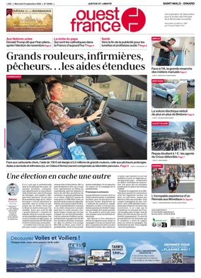 Cover of Ouest France (Saint-Malo)