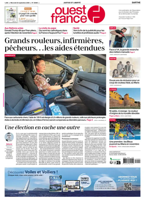 Cover of Ouest France (Sarthe)