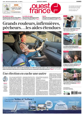 Cover of Ouest France (Vannes)