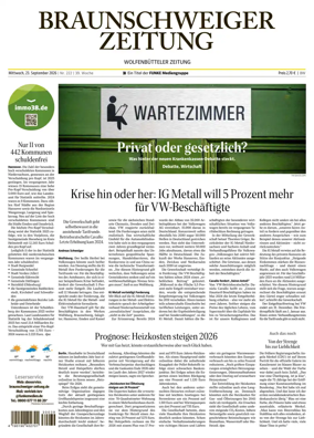 Cover of Braunschweiger Zeitung (Braunschweig)