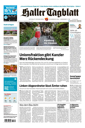 Cover of Haller Tagblatt