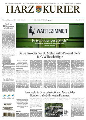 Cover of Harz Kurier