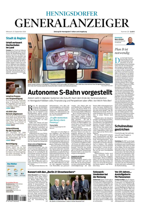 Cover of Hennigsdorfer Generalanzeiger