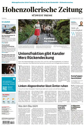 Cover of Hohenzollerische Zeitung