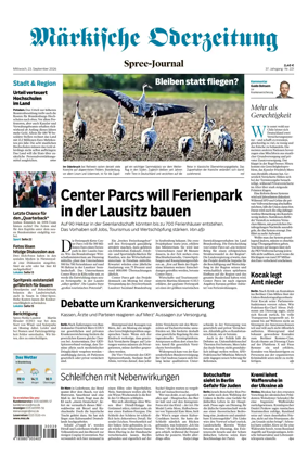 Cover of Markische Oderzeitung Spree-Journal