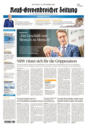 Cover of Neuss-Grevenbroicher Zeitung Neuss