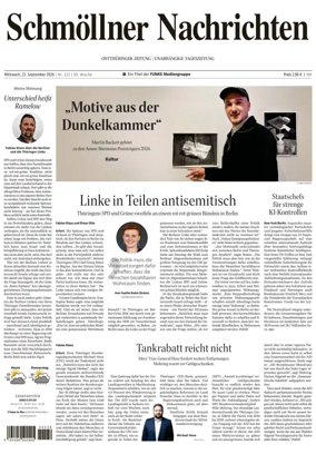 Cover of Ostthuringer Zeitung (Schmolln)