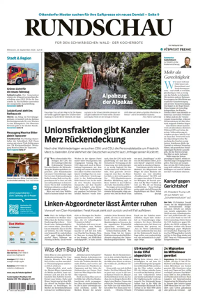 Cover of Rundschau fur den Schwabischen Wald – Der Kocherbote