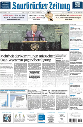 Cover of Saarbruecker Zeitung