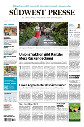 Cover of Sudwest Presse