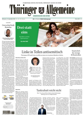 Cover of Thuringer Allgemeine (Sonderhausen und Artern)