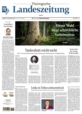 Cover of Thuringische Landeszeitung (Erfurt)