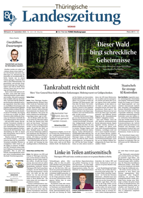 Cover of Thuringische Landeszeitung (Weimar)