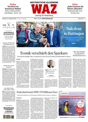 Cover of Westdeutsche Allgemeine Zeitung (Velbert)