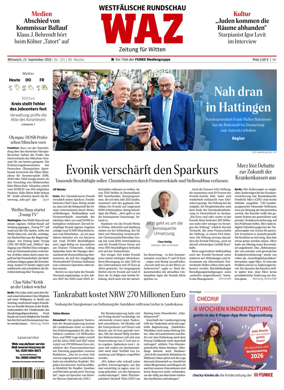 Cover of Westdeutsche Allgemeine Zeitung (Witten)