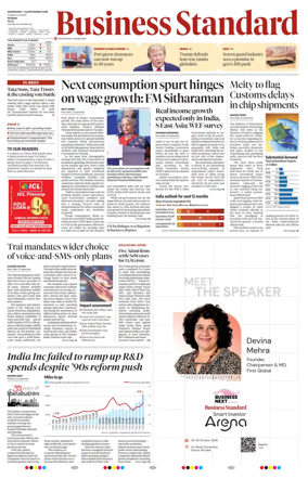 Cover of Business Standard
