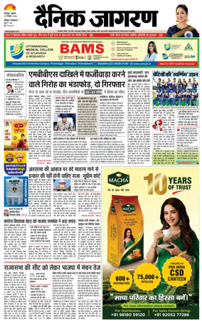 Cover of Dainik Jagran - Haridwar