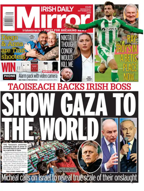 Cover of Irish Daily Mirror