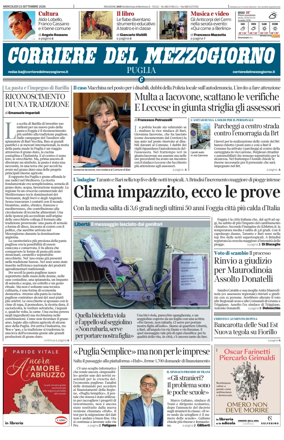 Cover of Corriere del Mezzogiorno (Puglia)