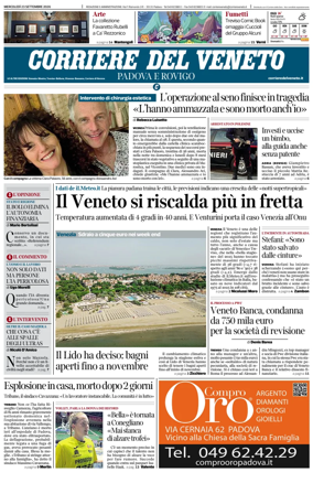 Cover of Corriere del Veneto (Padova e Rovigo)
