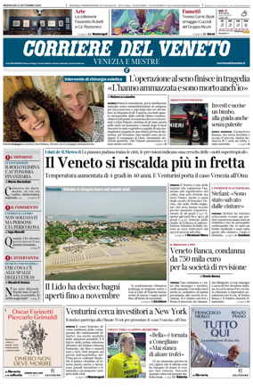 Cover of Corriere del Veneto (Venezia e Mestre)
