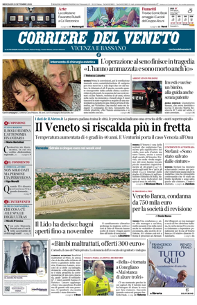 Cover of Corriere del Veneto (Vicenza e Bassano)