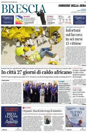 Cover of Corriere della Sera (Brescia)