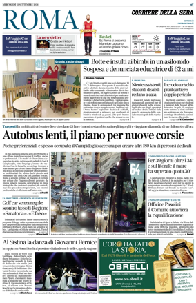 Cover of Corriere della Sera (Roma)