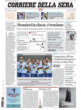 Cover of Corriere della Sera