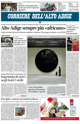 Cover of Corriere dell'Alto Adige