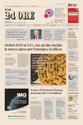 Cover of Il Sole 24 Ore